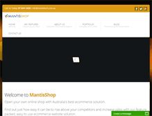Tablet Screenshot of mantisshop.com.au